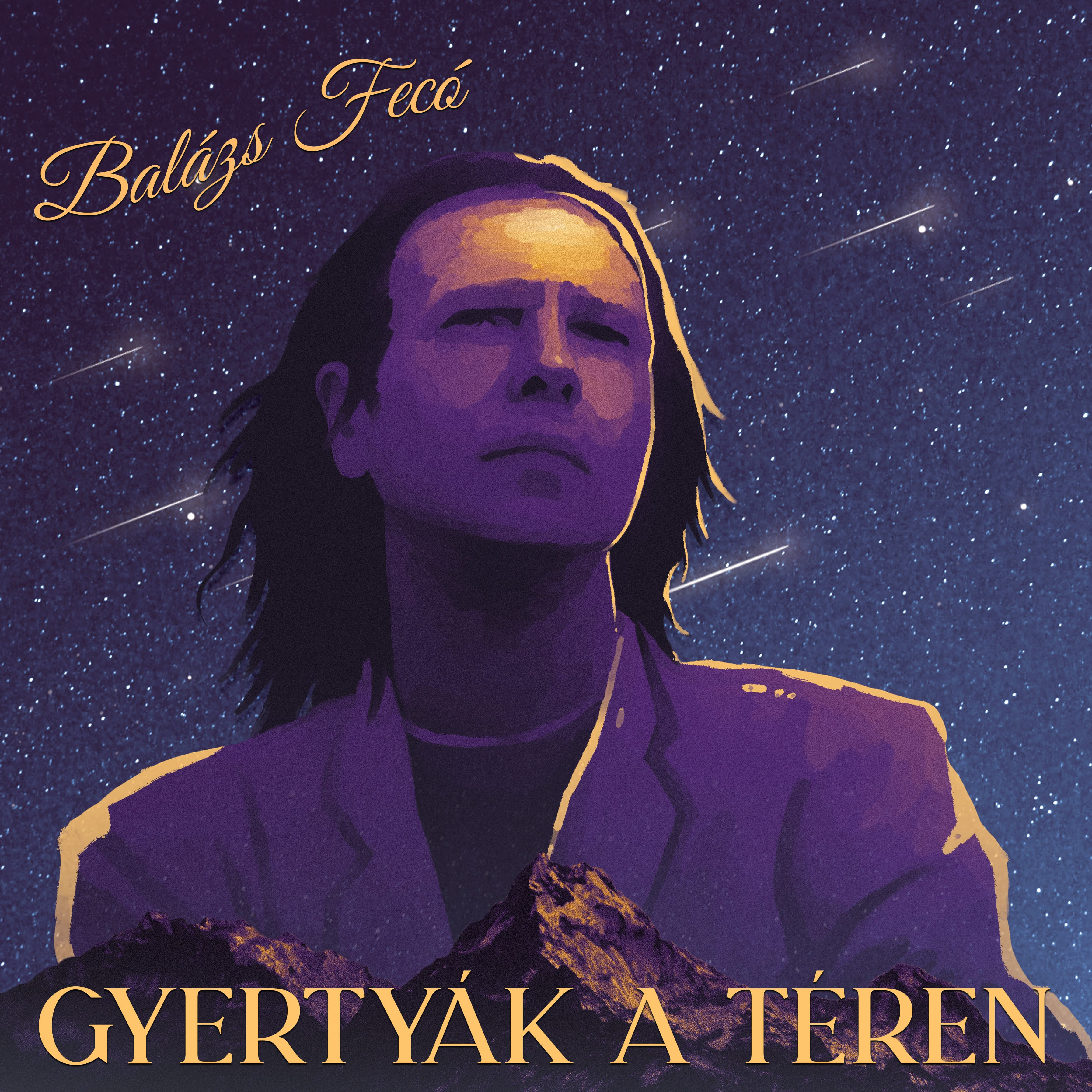 Balázs Fecó - Gyertyák a téren (Viola Blue Marbled Vinyl) (Vinyl LP (nagylemez))