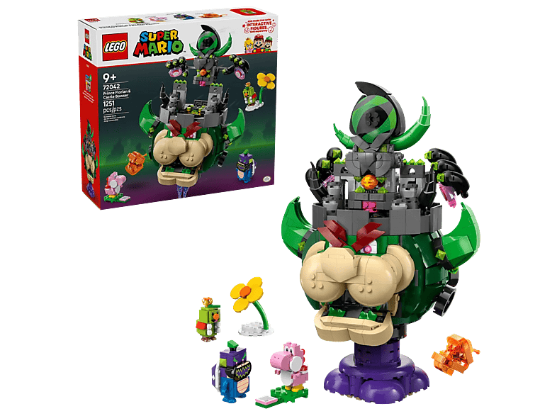 Klocki konstrukcyjne LEGO Super Mario 72042 Prince Florian i Castle Bowser