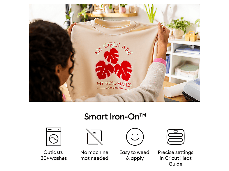 Thumbnail - CRICUT Joy Xtra Smart Iron-On, Elegance Musterset (3 Stk.) Wärmetransferfolie