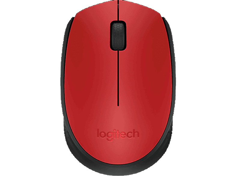Logitech M171 USB Alıcılı Kablosuz Kompakt Mouse - Kırmızı