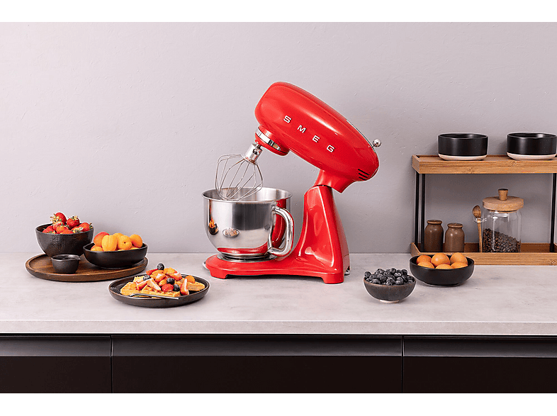 Smeg SMF05RDEU 50' Style Küchenmaschine Rot (Rührschüsselkapazität: 4,8 l, 1000 Watt) — Foto 4 von 5