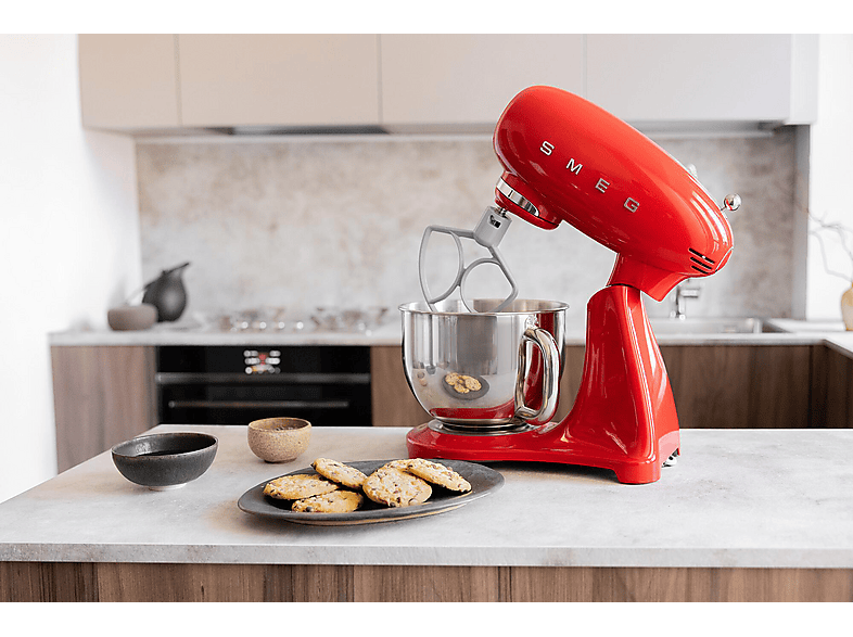 Smeg SMF05RDEU 50' Style Küchenmaschine Rot (Rührschüsselkapazität: 4,8 l, 1000 Watt) — Foto 5 von 5