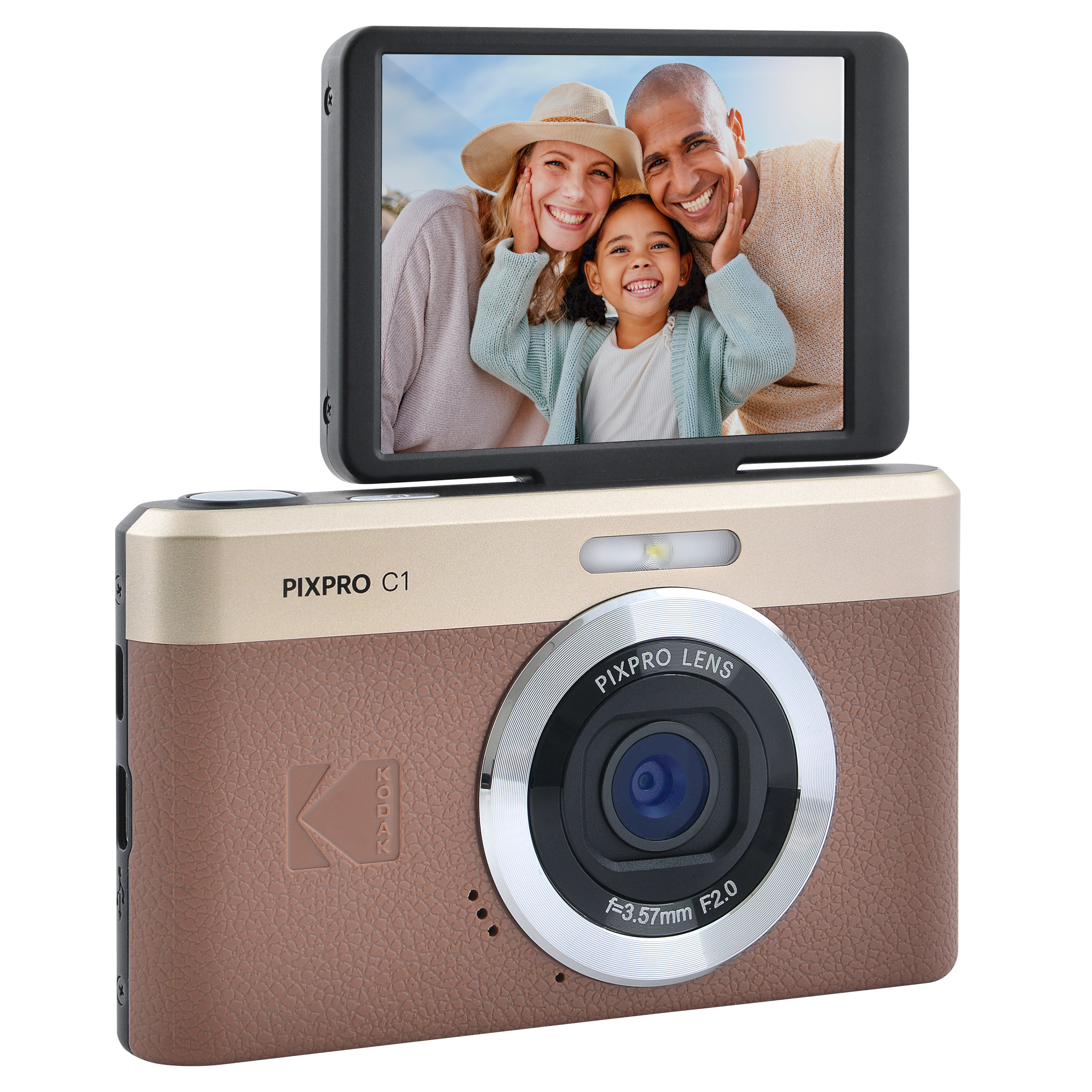 KODAK Pixpro C1 Dijital Fotoğraf Makinesi Retro Kahve Fiyat