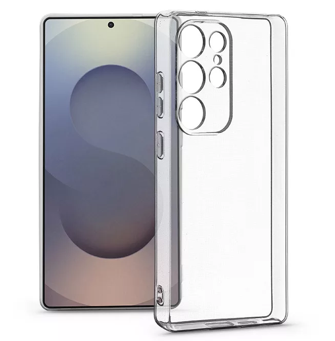 HAFFNER Samsung Galaxy S25 Ultra kameravédős szilikon tok, átlátszó (HF338830)