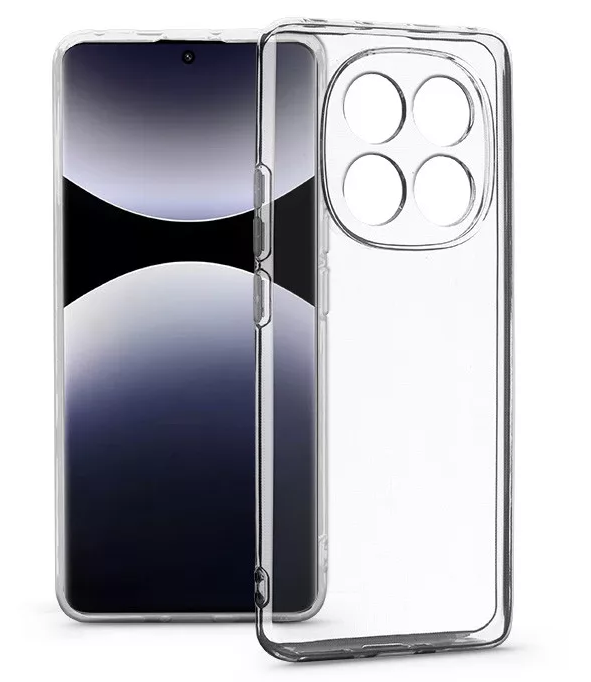 HAFFNER Xiaomi Redmi Note 14 Pro 5G/Note Pro+ 5G kameravédős szilikon tok, átlátszó (HF367113)