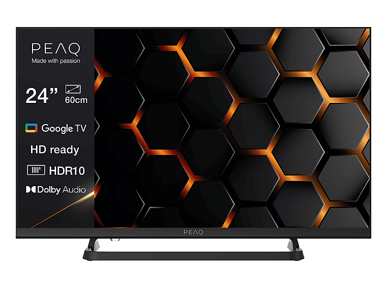 PEAQ PTV 24GH-5025C Google LED TV (Flat, 24 Zoll / 60,0 cm, HD-ready, SMART TV)