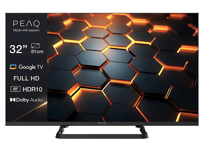 PEAQ PTV 32GF-5025C LED TV (Flat, 32 Zoll / 80,0 cm, Full-HD, SMART TV)