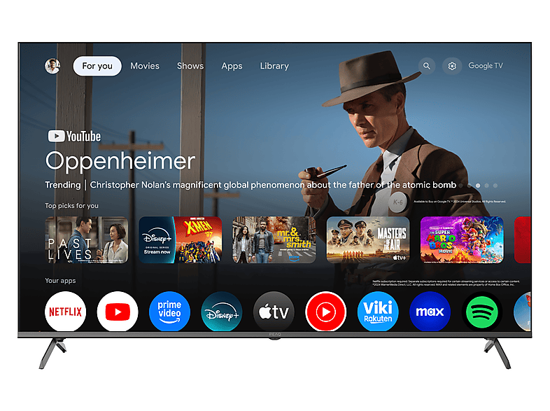 PEAQ PTV 65GQU-5025C QLED UHD TV (Flat, 65 Zoll / 164,0 cm, 4K, SMART TV)