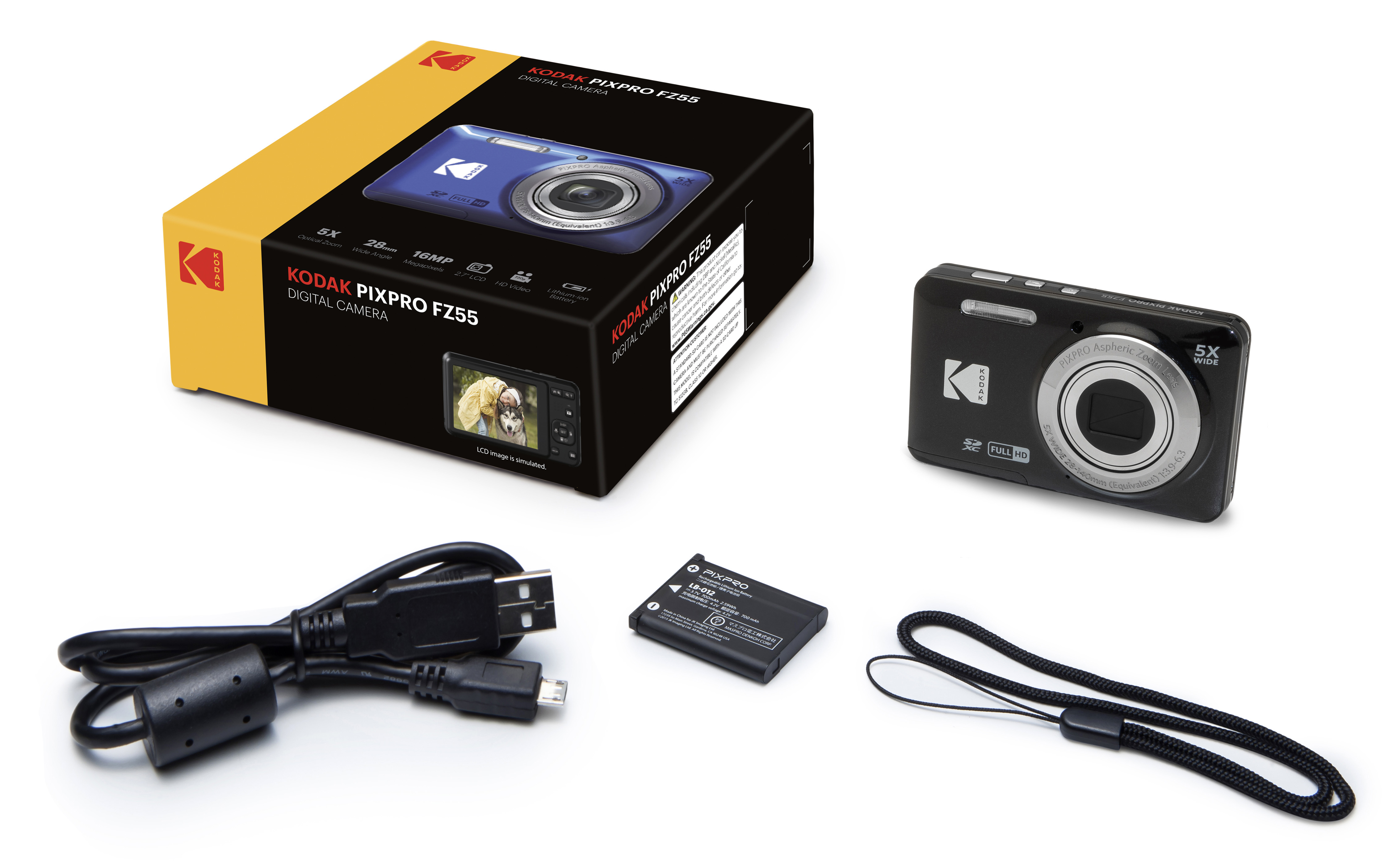 kodak pixpro fz55 ブラック デジタルカメラ PIXPRO コダック KODAK FZ55 BK ブラック FRIENDLY ZOOM デジタル