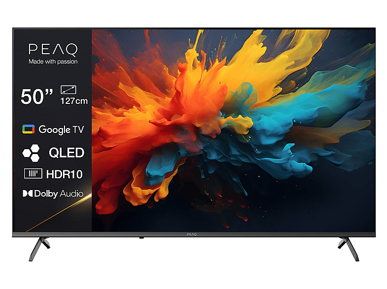 PEAQ PTV 55GQU-5025C QLED UHD TV (Flat, 55 Zoll / 139,0 cm, QLED 4K, SMART TV)