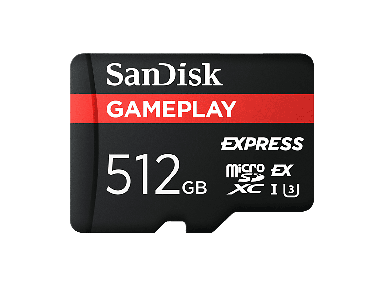 SANDISK GamePlay microSD™ Express-Karte Works with Nintendo Switch™ 2 512 GB, Speicherkarte, Schwarz
