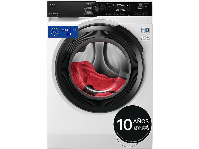 AEG – Lavadora AEG 10 kg/ 1.300 rpm, Aqua Control – LFR7314O4C.