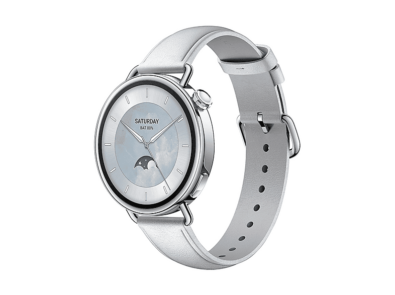 Smartwatch Xiaomi Watch S4 41mm, Leather Strap (White)