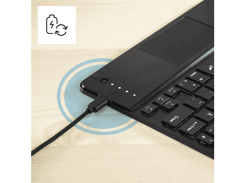 HAMA Premium Tastatur-Case, für Galaxy Tab S11 (11"), Schwarz — Foto 5 von 5