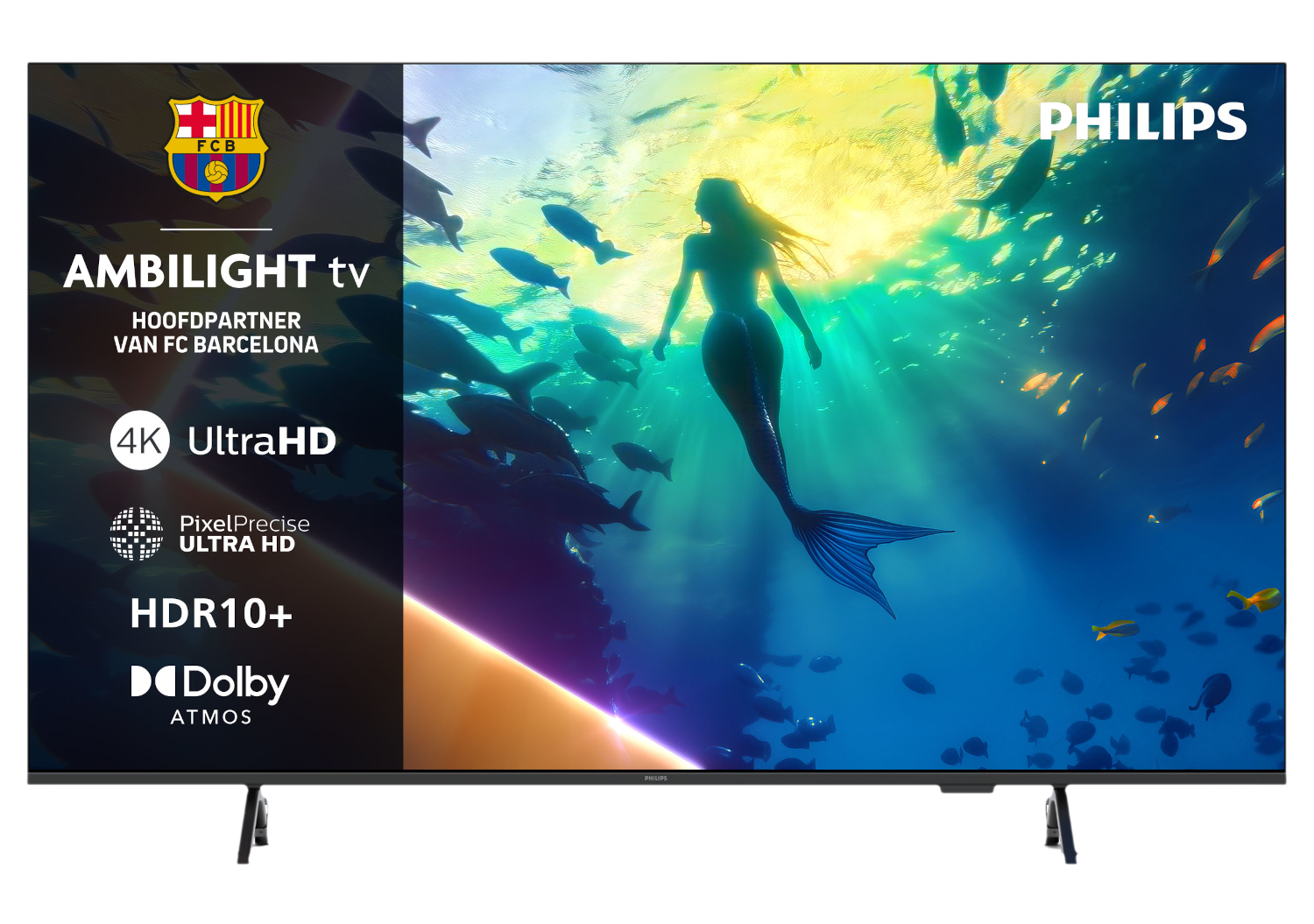 PHILIPS 50PUS8000 - Ultra HD 4K - Led-tv - 50 inch - 2025