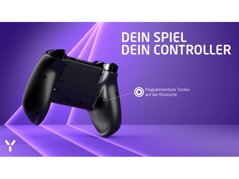 ISY IGP-2000-BK Wireless Gamepad, kabellos oder kabelgebunden, Multiplattformkompatibel, Black; Gaming Controller — Foto 3 von 5