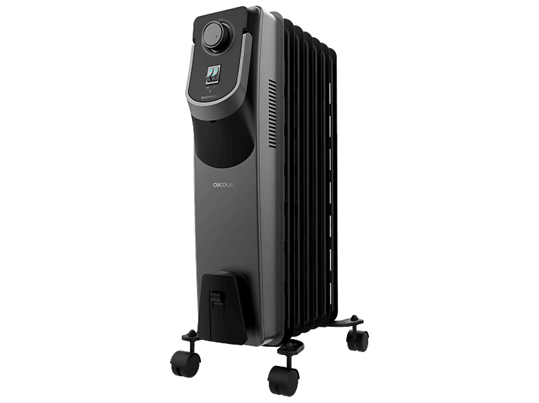 Radiador de aceite - Cecotec ReadyWarm 7000 Space 360 Black, 1500 W,7 módulos, 18 m², Tecnología 360º, Negro