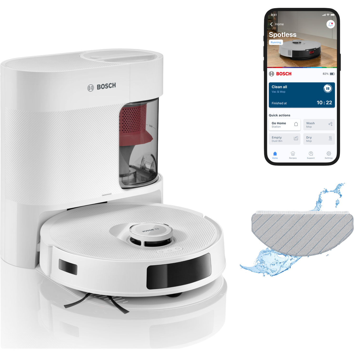 BOSCH BCRD2W Robotstofzuiger Wit afbeelding