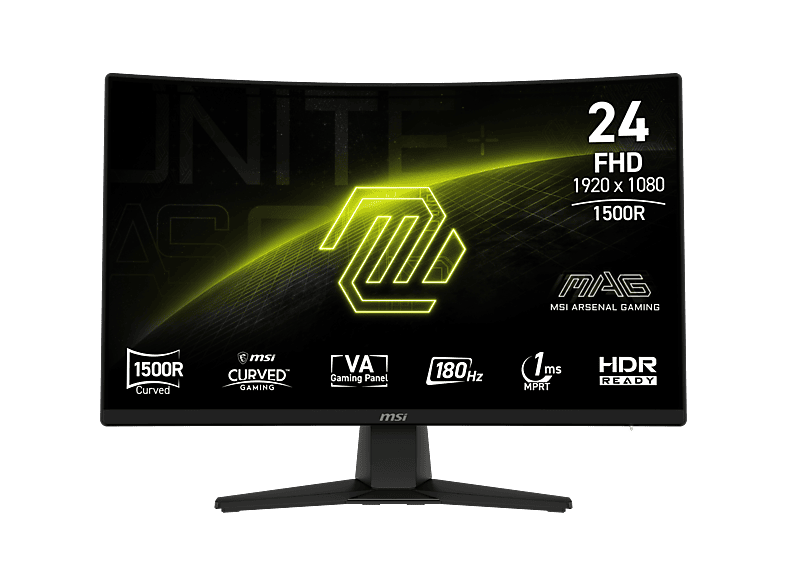 MSI MAG 242C - Full HD Curved Gaming Monitor - 180hz - 24 inch