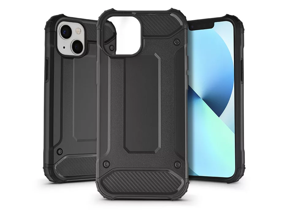 HAFFNER iPhone 13 ütésálló tok, fekete (PT-6315)