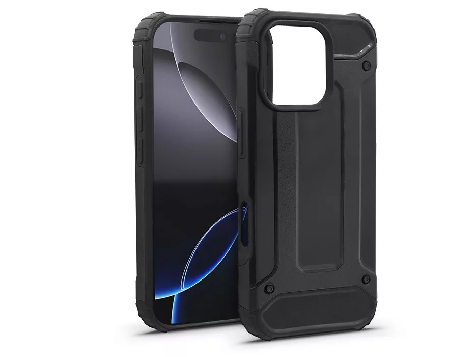 HAFFNER Apple iPhone 16 Pro ütésálló tok, fekete (HF305566)