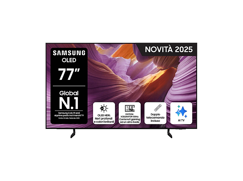 Samsung Qe77S85Faexzt TV Oled, 77", Oled 4K