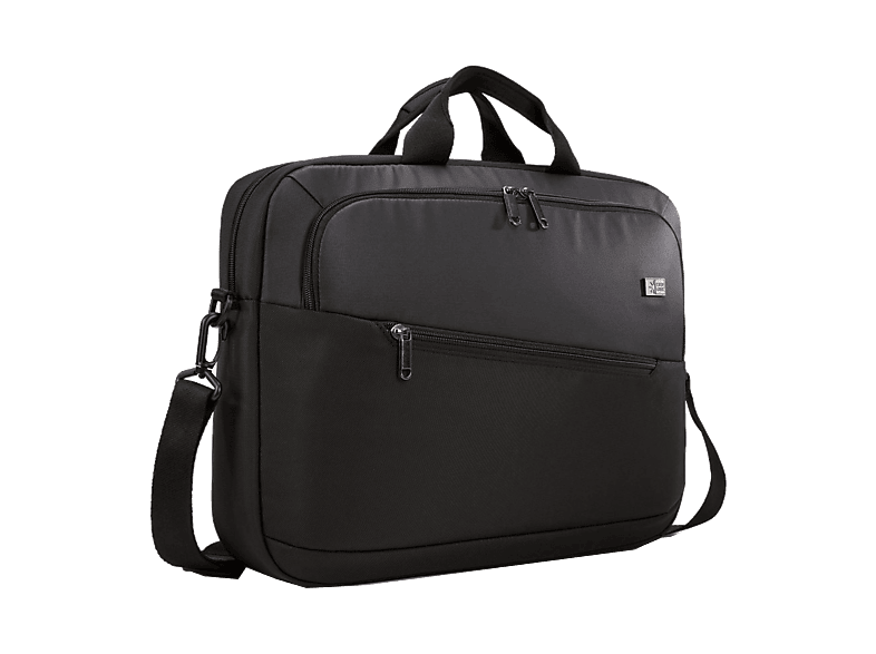 Maletín para portátil - Case Logic Propel, 16", Poliéster y espuma PE, Bolsillo tablets hasta 12", Negro