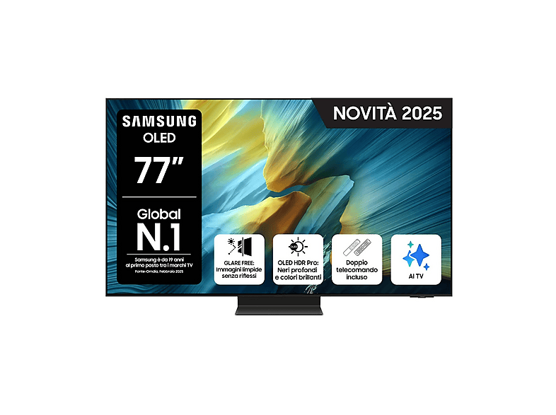 Samsung Qe77S95Fatxzt, Smart TV Oled 77'', 4K, Dolby Atmos, Full AI