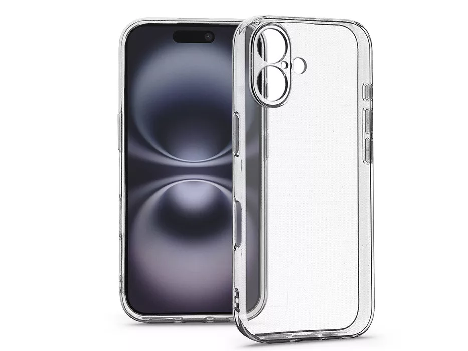 HAFFNER iPhone 16 szilikon tok, átlátszó (HF304880)