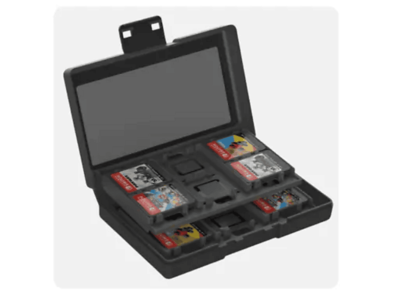 Yaxo YGSSGC01B Storage Set na 24 gry do Nintendo Switch / Switch 2 Techno Black – zdjęcie 2