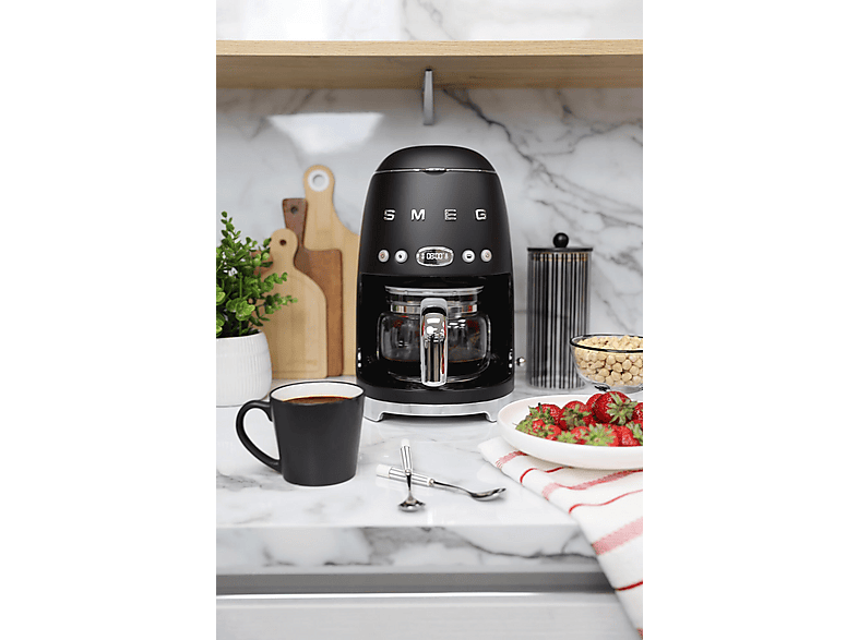Smeg DCF02BLMEU 50's Style Aesthetic Filterkaffeemaschine Schwarz Matt — Foto 4 von 4