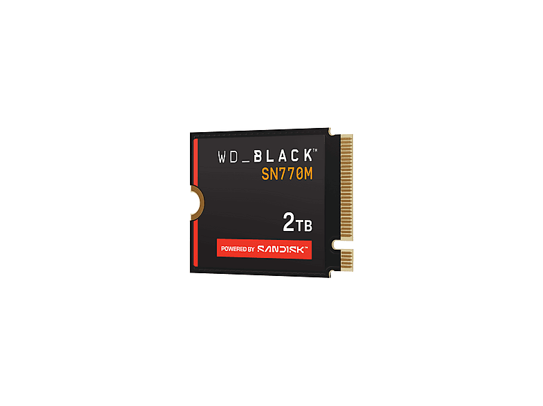 WESTERN DIGITAL 2 TB WD_black SN770M M.2 2230 NVMe SSD (PCI Express, intern) passend für ASUS ROG und MSI Claw Handheld SSD; SSD Festplatte — Foto 2 von 5