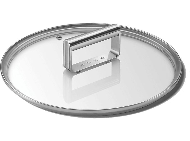 Smeg CKFL2001 Deckel mit Edelstahlknauf (Glas, 20 cm)