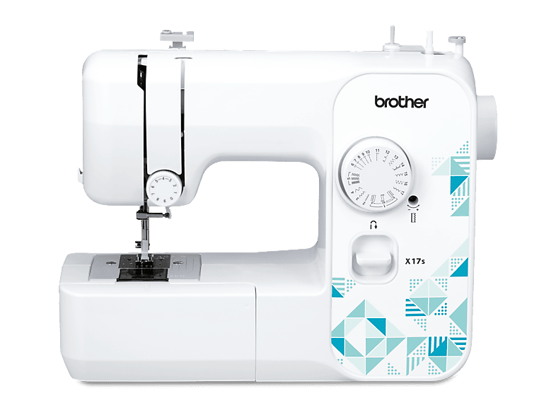 Brother X17S Nähmaschine (50 Watt, 17-Stiche, Freiarmnähen, Weiß)