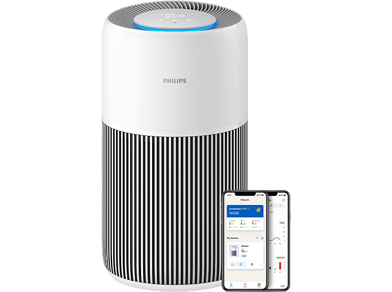 Philips AC2220/10 PureProtect Quiet 2200 Series Intelligenter Luftreiniger Arktisweiß (28 Watt, Raumgröße: 109 m²)