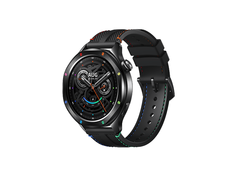 XIAOMI Watch S4 Smartwatch Aluminium mit Titanlegierung Silikon, 22 mm, Rainbow