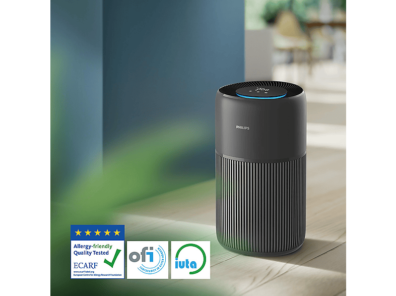 Philips AC2221/13 PureProtect Quiet 2200 Series Intelligenter Luftreiniger Schwarz (28 Watt, Raumgröße: 109 m²) — Foto 2 von 5