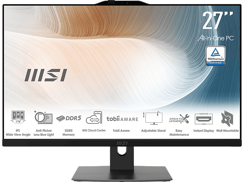 MSI Modern AM272P 1M-836DE - Core™ 5 120U - 8 GB - 512 GB - Intel® HD Graphics - Windows 11 Pro
