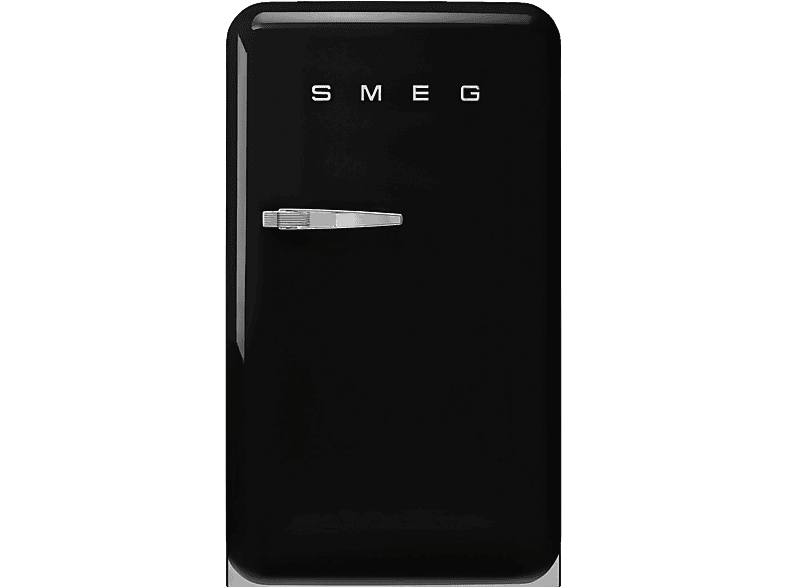 Smeg – Frigorífico 1 puerta Smeg, Frío estático, 135 litros, Negro , apertura a la derecha – FAB10HRBL6.