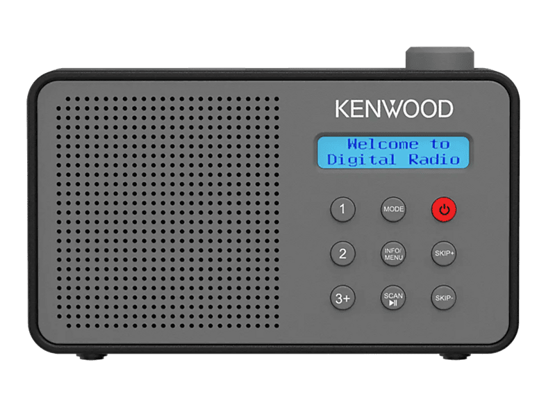 KENWOOD CR-M25DAB Tragbares DAB+ Radio mit ASA-Warnfunktion, Digital, DAB+, DAB, FM, Bluetooth, Grau