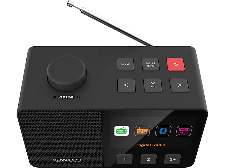 Kenwood CR-M70DAB Senioren-Radio mit 10,8cm IPS-Farbdisplay & Easy Modus, Schwarz — Foto 5 von 5