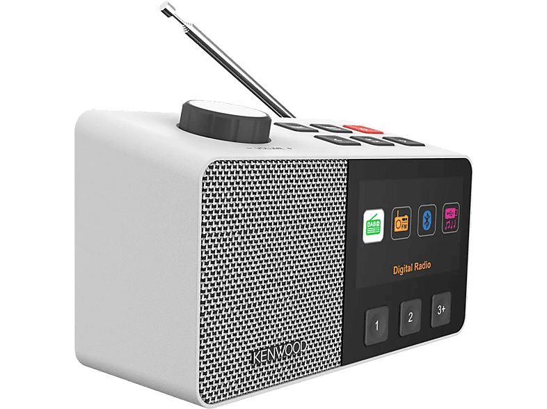 Kenwood CR-M70DAB Senioren-Radio mit 10,8cm IPS-Farbdisplay & Easy Modus, Weiß — Foto 3 von 5