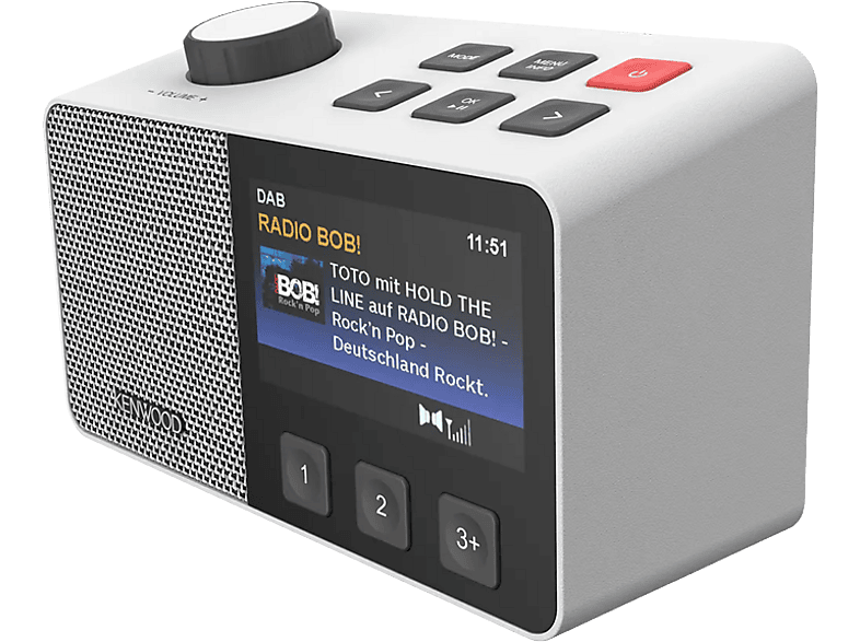 Kenwood CR-M70DAB Senioren-Radio mit 10,8cm IPS-Farbdisplay & Easy Modus, Weiß — Foto 4 von 5
