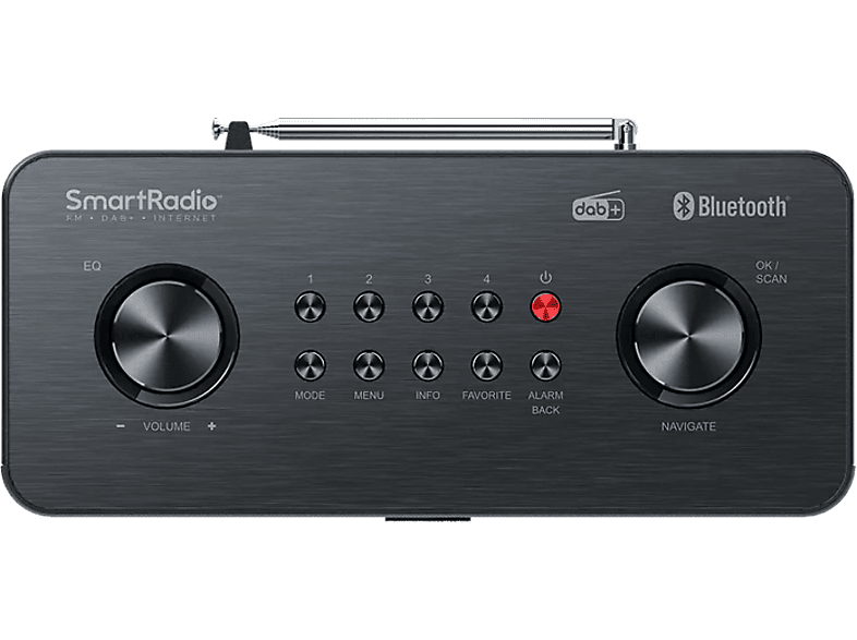 Kenwood CR-ST200S Smart Radio mit Internetradio, Bluetooth®, DAB+ und IPS-Farbdisplay, Schwarz — Foto 4 von 5