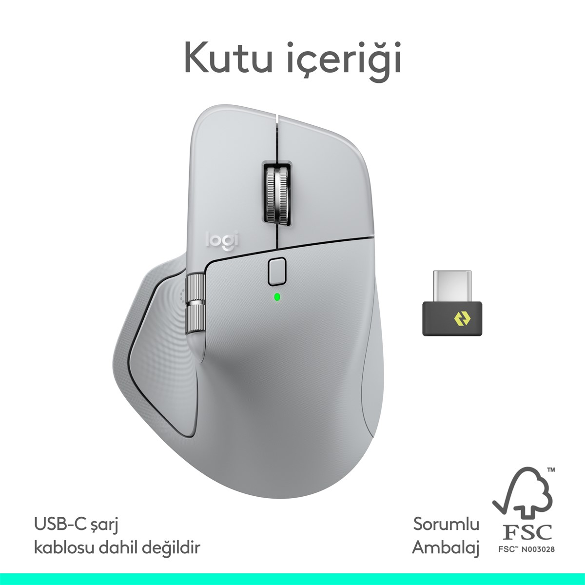 LOGITECH MX Master 4 Kablosuz Mouse Beyaz | 910-007576 Fiyat