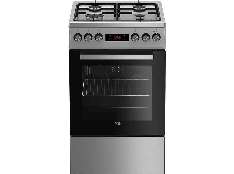 Kuchnia gazowo-elektryczna BEKO FSE52326DXD Grill Termoobieg Czyszczenie parą 50cm