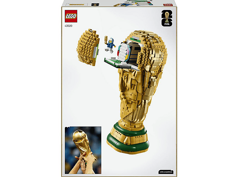 LEGO Editions Sports 43020 Offizieller Pokal der FIFA Fußball-Weltmeisterschaft Bausatz, Mehrfarbig