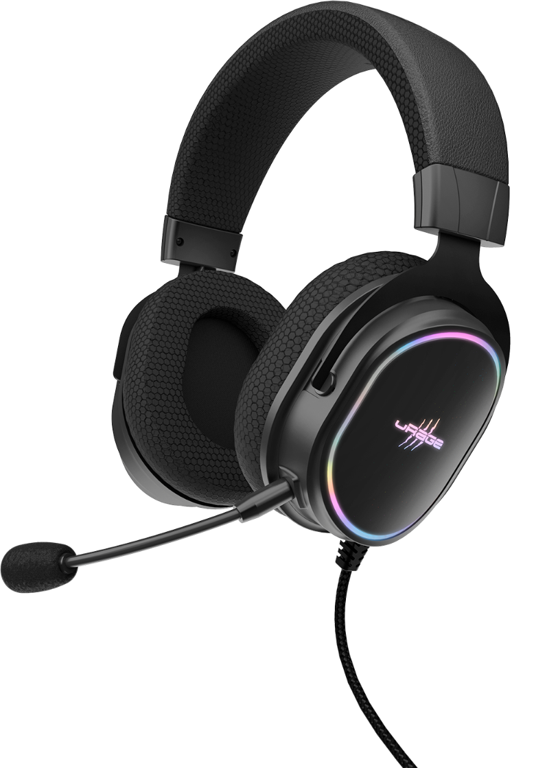 URAGE SoundZ 800 V2 vezetékes fejhallgató mikrofonnal, USB, 7.1, fekete (217864)