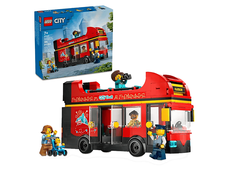 LEGO 60407 City Czerwony, piętrowy autokar