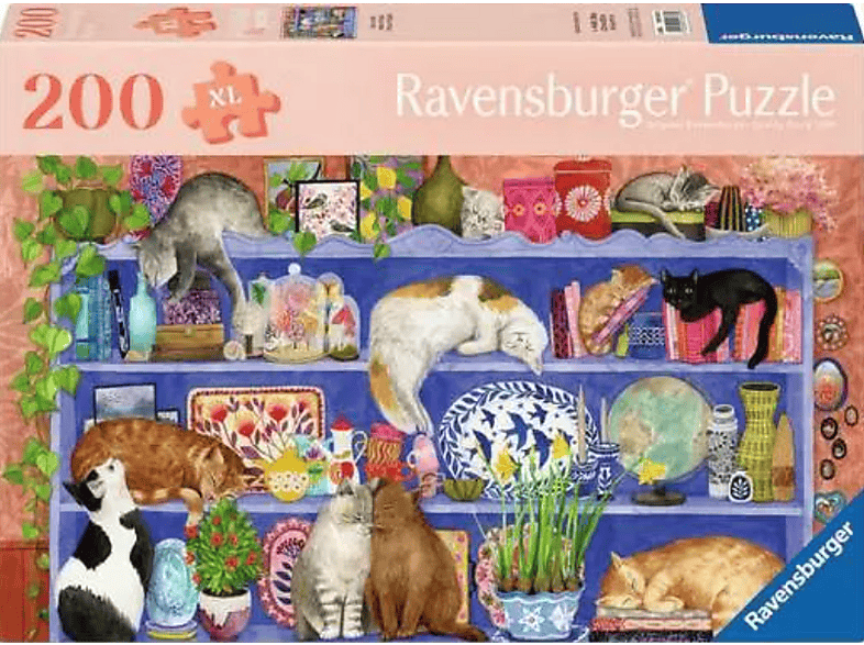 Ravensburger Katzen im Regal 200 XL Teilen (ab 9 Jahren) Puzzle
